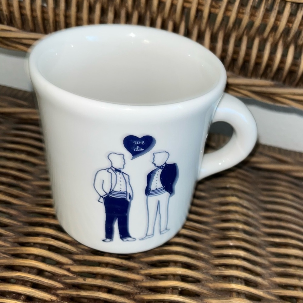 Two grooms we do gay marriage pride Fishs Eddy Jason Oranzo Mug Cup